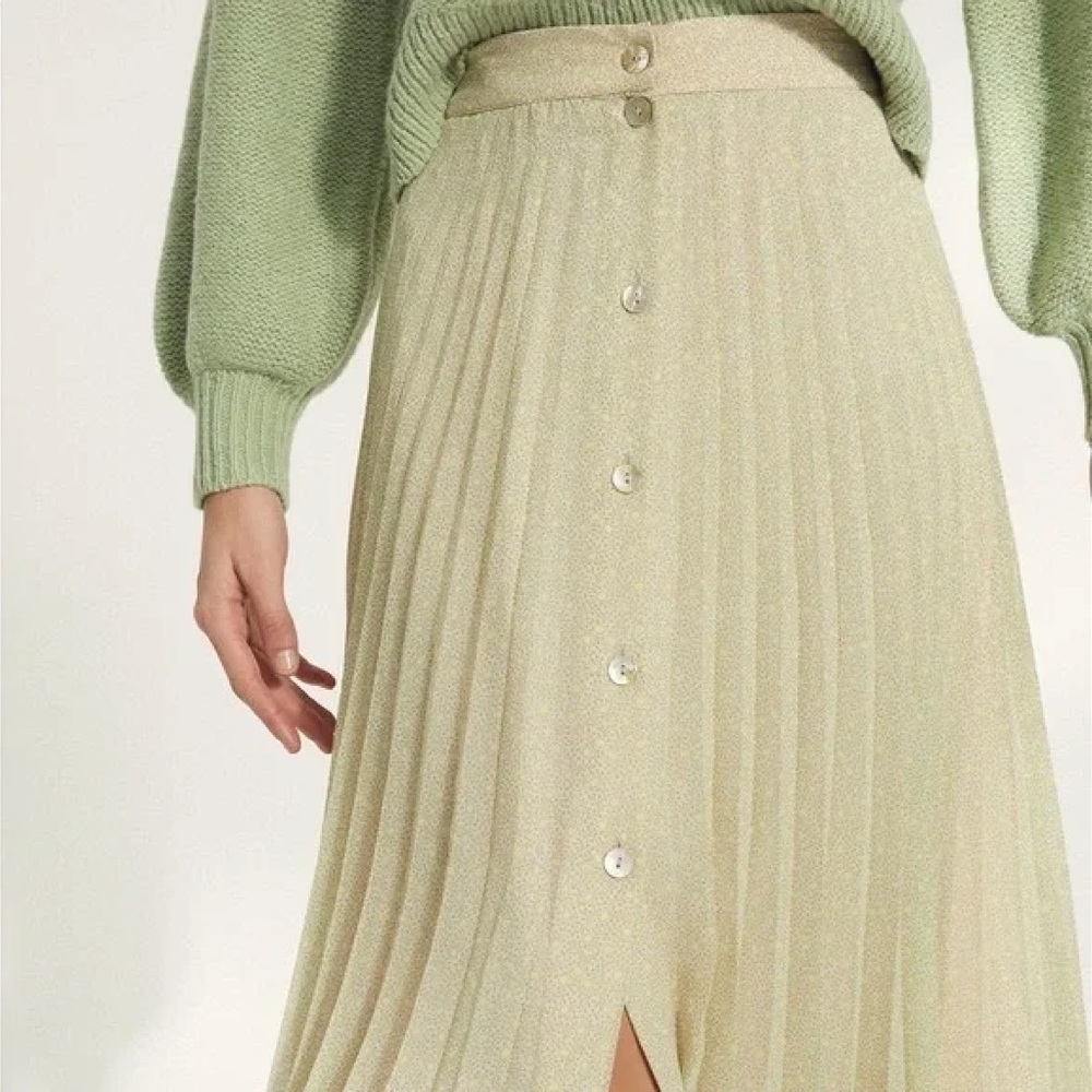 SOLD - Aritzia Wilfred | Atwood Skirt | Pink/Green | Size M | BNWT - Picture 2 of 9